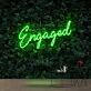 Engaged Neon Sign for Wedding and Celebratory Decor