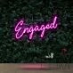 Engaged Neon Sign for Wedding and Celebratory Decor