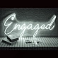 Engaged Neon Sign for Wedding and Celebratory Decor