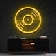 Vinyl Record Neon Sign for Music Lovers and Fans