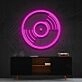 Vinyl Record Neon Sign for Music Lovers and Fans