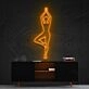 Yoga Tree Pose Neon Sign for Yoga and Relaxation Spaces