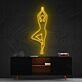 Yoga Tree Pose Neon Sign for Yoga and Relaxation Spaces