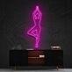 Yoga Tree Pose Neon Sign for Yoga and Relaxation Spaces