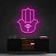 Hamsa Neon Sign for Protection and Positive Energy