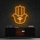 Hamsa Neon Sign for Protection and Positive Energy