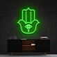 Hamsa Neon Sign for Protection and Positive Energy