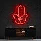 Hamsa Neon Sign for Protection and Positive Energy