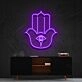 Hamsa Neon Sign for Protection and Positive Energy