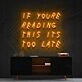 If You're Reading This It's Too Late Drake Neon Sign for Music Fans
