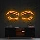 Lashes Brows Neon Sign for Beauty Salons