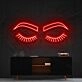 Lashes Brows Neon Sign for Beauty Salons