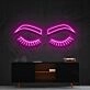 Lashes Brows Neon Sign for Beauty Salons