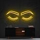 Lashes Brows Neon Sign for Beauty Salons