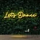 Let's Dance Neon Sign for Dance Studios and Fun Spaces