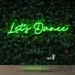 Let's Dance Neon Sign for Dance Studios and Fun Spaces