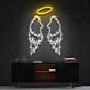 Angel Wings Multicolour Neon Sign for Spiritual and Peaceful Ambiances