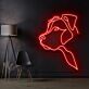 Long Eared Pitbull Neon Sign for Dog Lovers and Pet Spaces