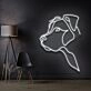 Long Eared Pitbull Neon Sign for Dog Lovers and Pet Spaces