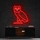 October's Very Own Owl Neon Sign for Music Fans