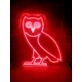 October's Very Own Owl Neon Sign for Music Fans