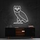 October's Very Own Owl Neon Sign for Music Fans