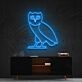 October's Very Own Owl Neon Sign for Music Fans