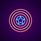 Captain America Neon Sign for Superhero Fans