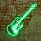 Guitareds Neon Sign for Music Lovers and Studios