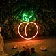 Peach Neon Sign for Fun and Whimsical Decor