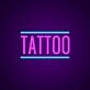 Tattoos Neon Sign for Tattoo Studios and Artistic Spaces