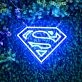 Superman Neon Sign for Superhero Fans