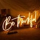 Be Thankful Neon Sign for Positive and Inspirational Spaces