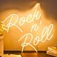 Rock N Roll Neon Sign for Music Lovers and Studios