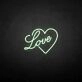 Love heart' neon sign