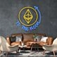 Ethereum To The Moon Sign Neon Sign for Cryptocurrency Enthusiasts