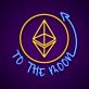 Ethereum To The Moon Sign Neon Sign for Cryptocurrency Enthusiasts