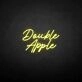 Double apple' neon sign