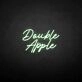 Double apple' neon sign