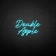 Double apple' neon sign