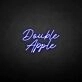 Double apple' neon sign