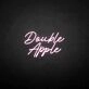 Double apple' neon sign
