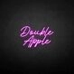 Double apple' neon sign