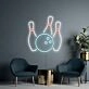 Bowling Ball And Pins Neon Sign for Bowling Alleys and Fun Spaces