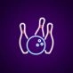 Bowling Ball And Pins Neon Sign for Bowling Alleys and Fun Spaces