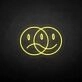 Double face' neon sign