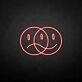 Double face' neon sign