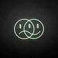 Double face' neon sign