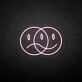 Double face' neon sign