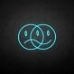 Double face' neon sign